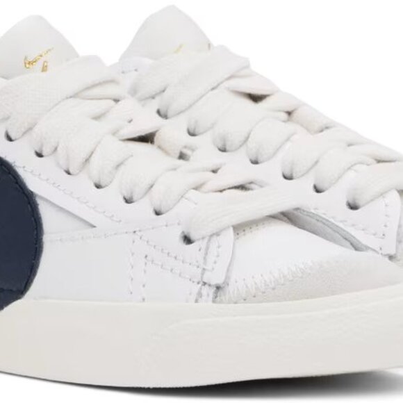 Nike Blazer Low 77 Jumbo FZ6773-100 Sneakers Men's Navy White Lifestyle Shoes 10 - Picture 12 of 13